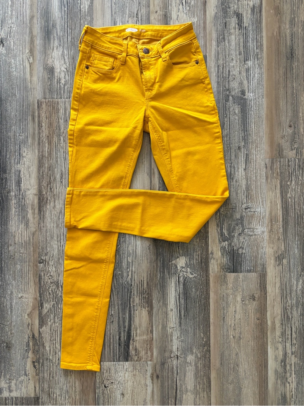 Old Navy Mustard Yellow Skinny Jeans